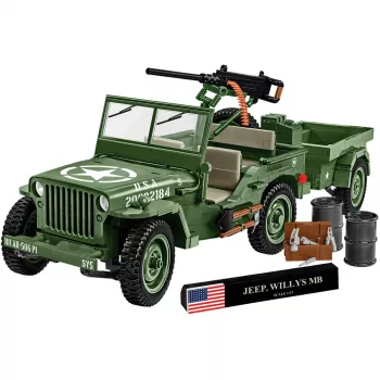 COBI Willys MB & Trailer Executive Edition conjunto de blocos de construção (400 peças)