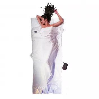 Saco de dormir forro Cocoon ECT13 Light Travel, retangular, 220 x 90 cm, 100% algodão, natural