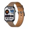 COLMI C28 Smartwatch – preto + bracelete de couro castanho