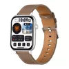 COLMI C28 Smartwatch – prateado + bracelete de couro castanho
