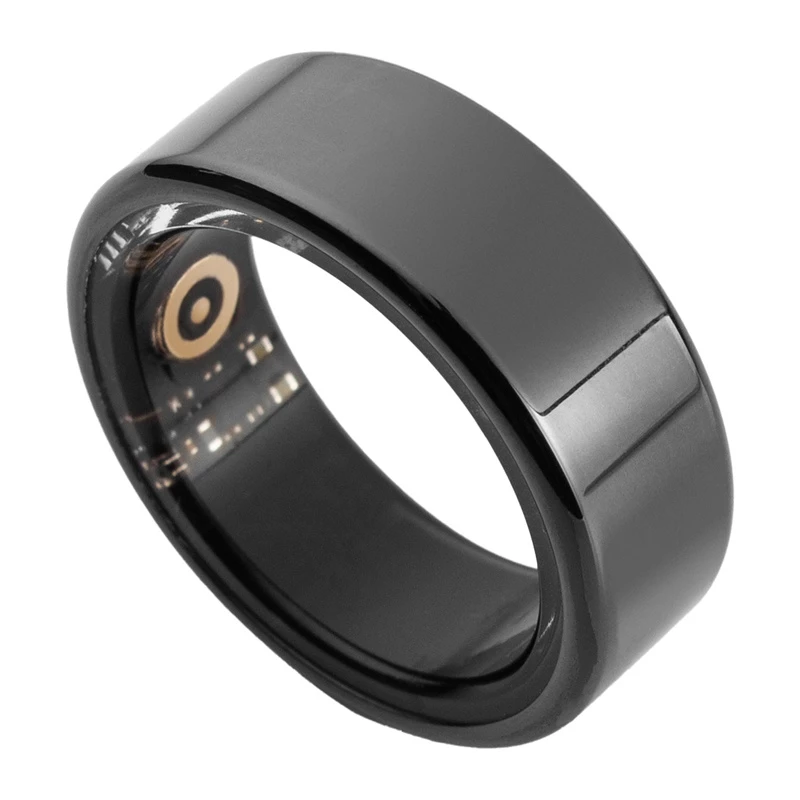 COLMI R02 Smart Ring tamanho 10 19,8 mm preto com estojo de carregamento