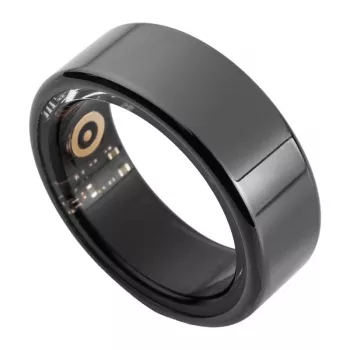 COLMI R02 Smart Ring, tamanho 11, 20,3 mm (preto) + estojo de carregamento