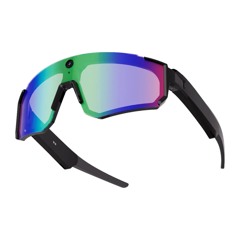 COLMI V06 AI óculos de sol desportivos (preto com lentes azuis)