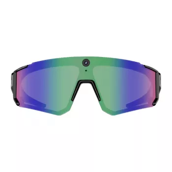 COLMI V06 AI óculos de sol desportivos (preto com lentes azuis)