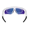 COLMI V06 AI óculos de sol desportivos branco com lentes azuis
