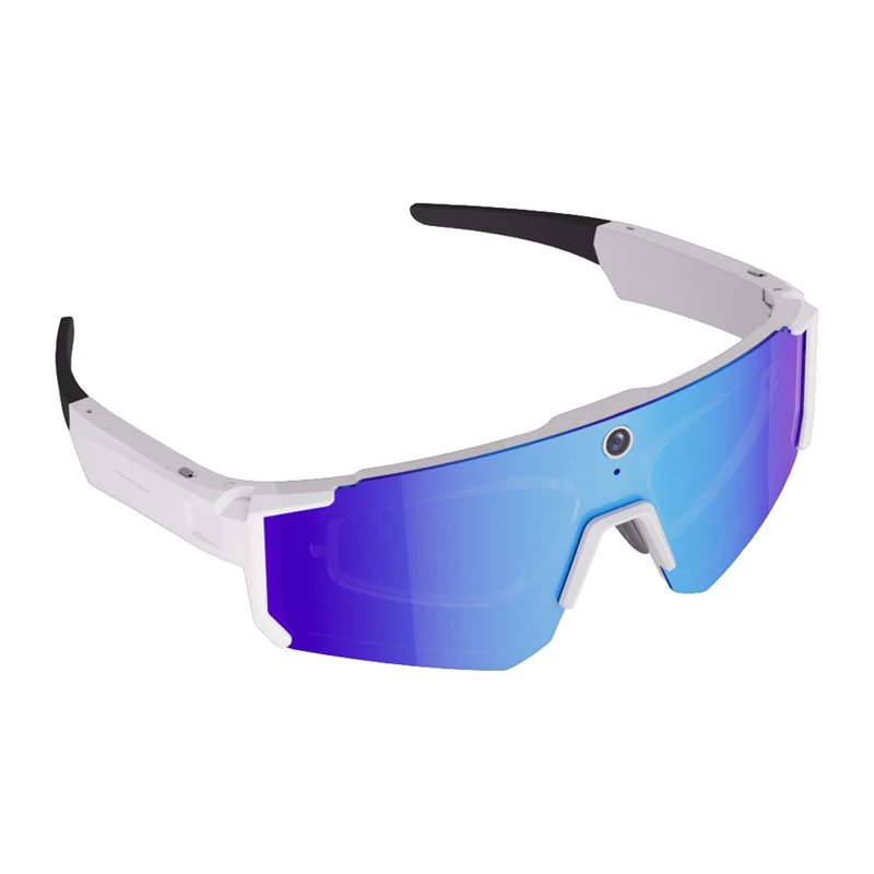 COLMI V06 AI óculos de sol desportivos branco com lentes azuis