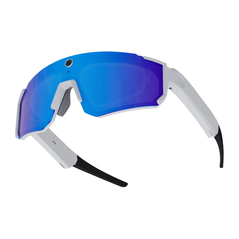 COLMI V06 AI óculos de sol desportivos branco com lentes azuis