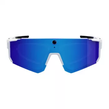 COLMI V06 AI óculos de sol desportivos branco com lentes azuis