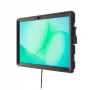 Compulocks PowerMove kit de montagem na parede com fecho para tablets de 11 polegadas - VESA 75x75, rotação 360°, aço preto (PMGA11P)