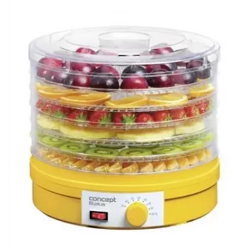 Desidratador CONCEPT SO1015 – 5 tabuleiros, 245 W, branco