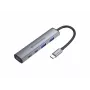 Conceptronic dock hub USB-C 4 em 1 com 2x USB-C, 2x USB-A e 100W PD - cinzento