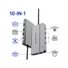 Docking station Conceptronic DONN34G 10 em 1 USB 3.2 Gen 2 MST, 4K60Hz HDMI, 8K30Hz DisplayPort, GbE, USB-C 10Gbps x 3, USB-A 480Mbps x 2, áudio, 100W USB PD