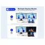 Docking station Conceptronic DONN34G 10 em 1 USB 3.2 Gen 2 MST, 4K60Hz HDMI, 8K30Hz DisplayPort, GbE, USB-C 10Gbps x 3, USB-A 480Mbps x 2, áudio, 100W USB PD