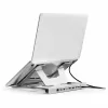 Suporte para portátil Conceptronic DONN35S com docking station USB-C 7 em 1, Dual-HDMI 4K60Hz, GbE, USB-C 5Gbps, 2x USB-A, 100W PD, prateado