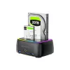 Conceptronic DONN36B dock para HDD/SSD SATA de 2 baías, USB 3.0, 2x USB-A, preto