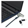 Cadeado de segurança para portátil Conceptronic NBT Nano-Lock Dual, 4 dígitos, cabo de aço 1,8 m, preto/prateado
