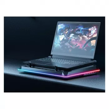 Conceptronic THYIA04B Base de refrigeração USB-C para portátil com suporte para telemóvel
