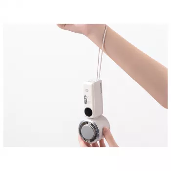 Ventilador de mão Conceptronic Turbo com placa de arrefecimento, creme