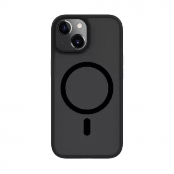 Connect Capa híbrida com íman para Apple iPhone 15, PC+TPU, preta