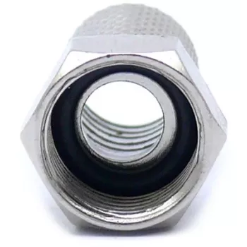 CONOTECH NS-511 Conector F com proteção contra intempéries para cabo coaxial RG6, 6,8 mm, latão niquelado, 75 Ohm