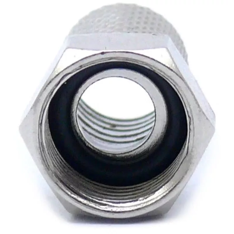 CONOTECH NS-511 Conector F com proteção contra intempéries para cabo coaxial RG6, 6,8 mm, latão niquelado, 75 Ohm