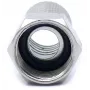 CONOTECH NS-511 Conector F com proteção contra intempéries para cabo coaxial RG6, 6,8 mm, latão niquelado, 75 Ohm