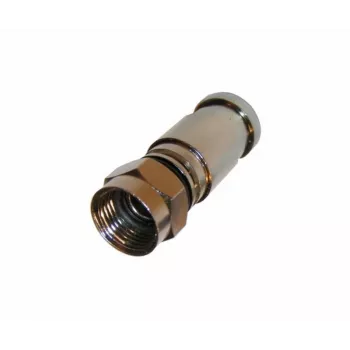CONOTECH NS-512 Conector F (compressão) para cabo coaxial RG6 de 6,8 mm