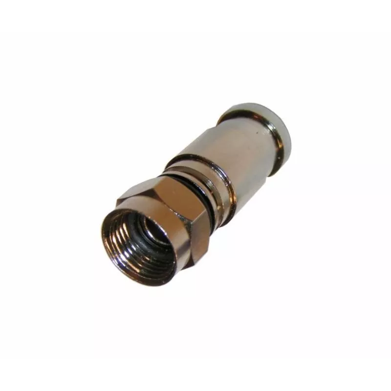 CONOTECH NS-512 Conector F (compressão) para cabo coaxial RG6 de 6,8 mm