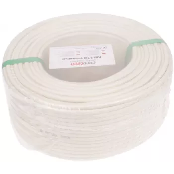 CONOTECH NS-585 Cabo coaxial NS113TRI HQ 1m 75 Ohm triplamente blindado branco