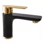Misturadora monocomando de lavatório CONTIPRO DVT526 preto mate/dourado
