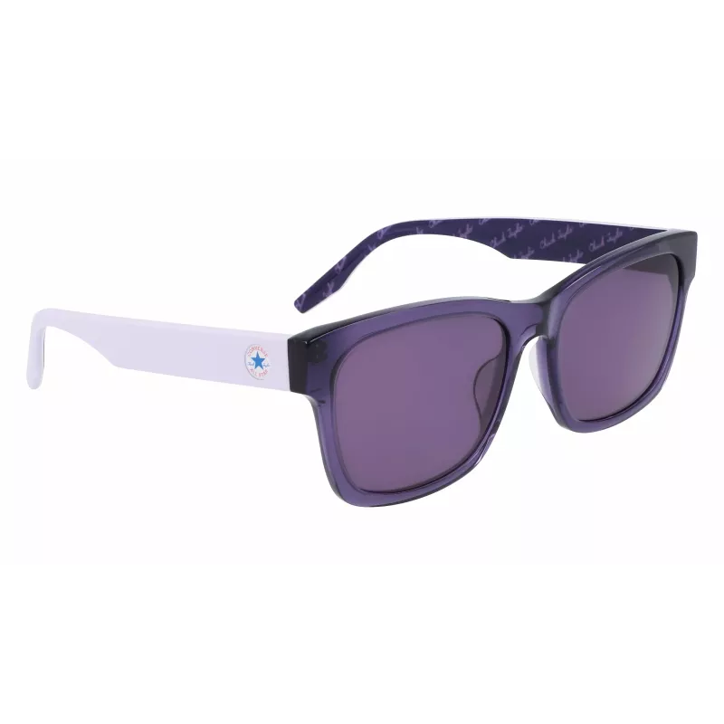 Óculos de sol Converse All Star mulher CV501SLLSTAR5 - armação angular preta, lentes cinzentas fumadas 56/18/140 mm