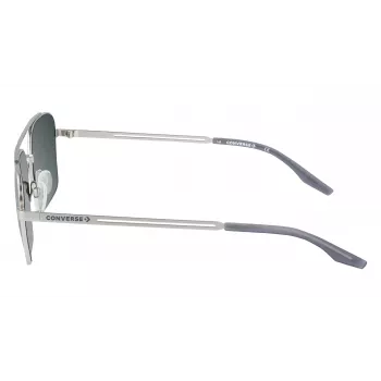 Converse CV101SACTI045 Óculos de sol retangulares de homem - Armação preta, lentes cinzentas, 56 mm