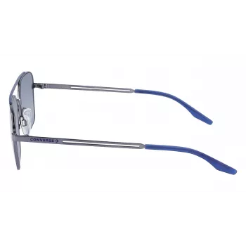 Óculos de sol de homem CONVERSE CV101STIVATE7 - Armação de acetato preta, lentes de policarbonato cinzentas, proteção UV400, 56/17/145 mm