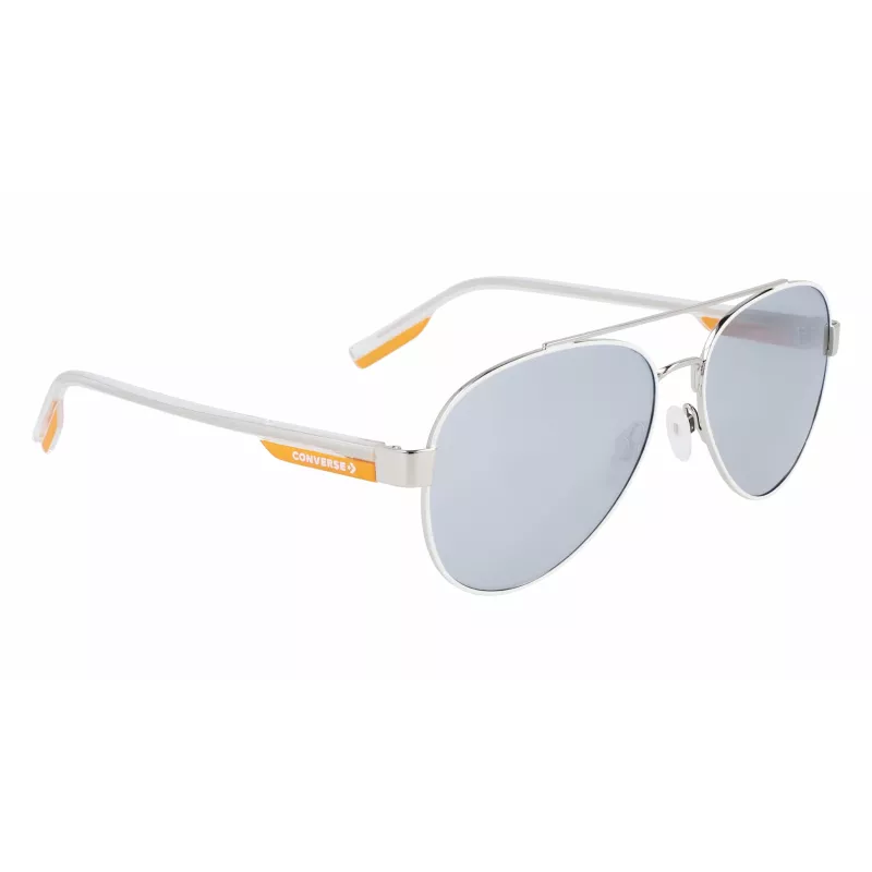 Óculos de sol de homem Converse CV300SDISR100 - armação de acetato preta, lentes de policarbonato cinzentas, 58 mm
