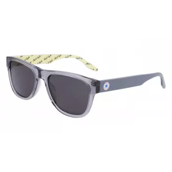 Óculos de sol unissexo Converse CV500SALLS020 - Armação preta, lentes cinzentas, 57 mm