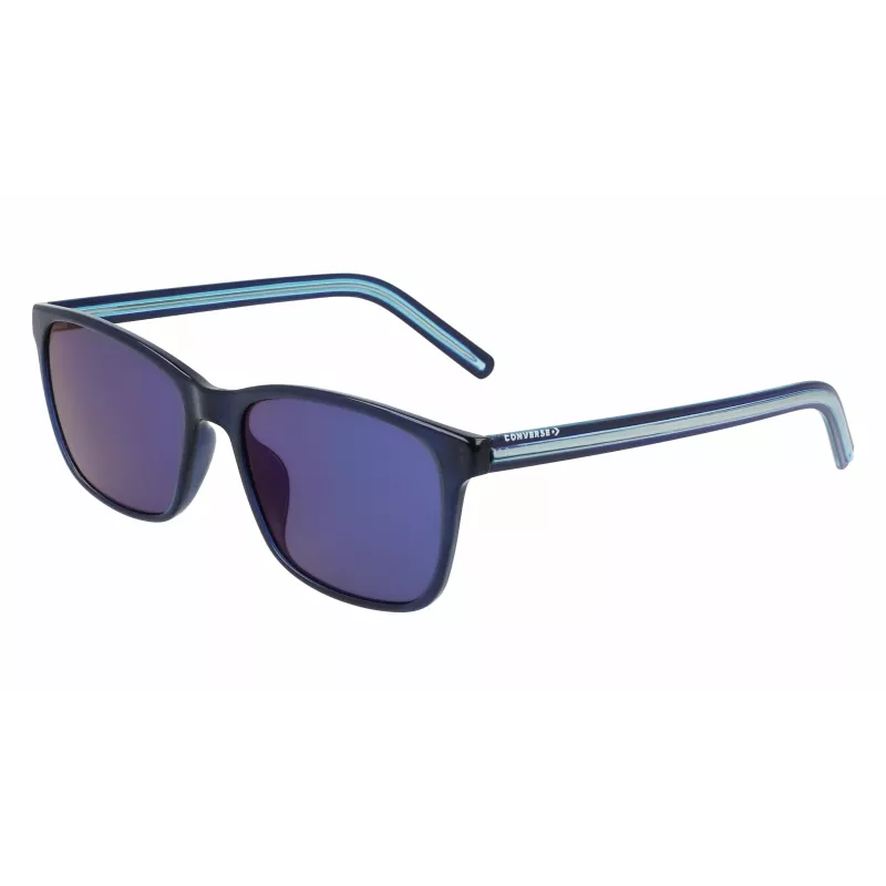 Óculos de sol Converse CV506SCHUCK41 para mulher - armação preta, lentes cinzentas, 57 mm