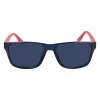 Óculos de sol Converse CV516SFORCE41 para homem, armação retangular azul, lentes cinzentas, 55/17/145 mm