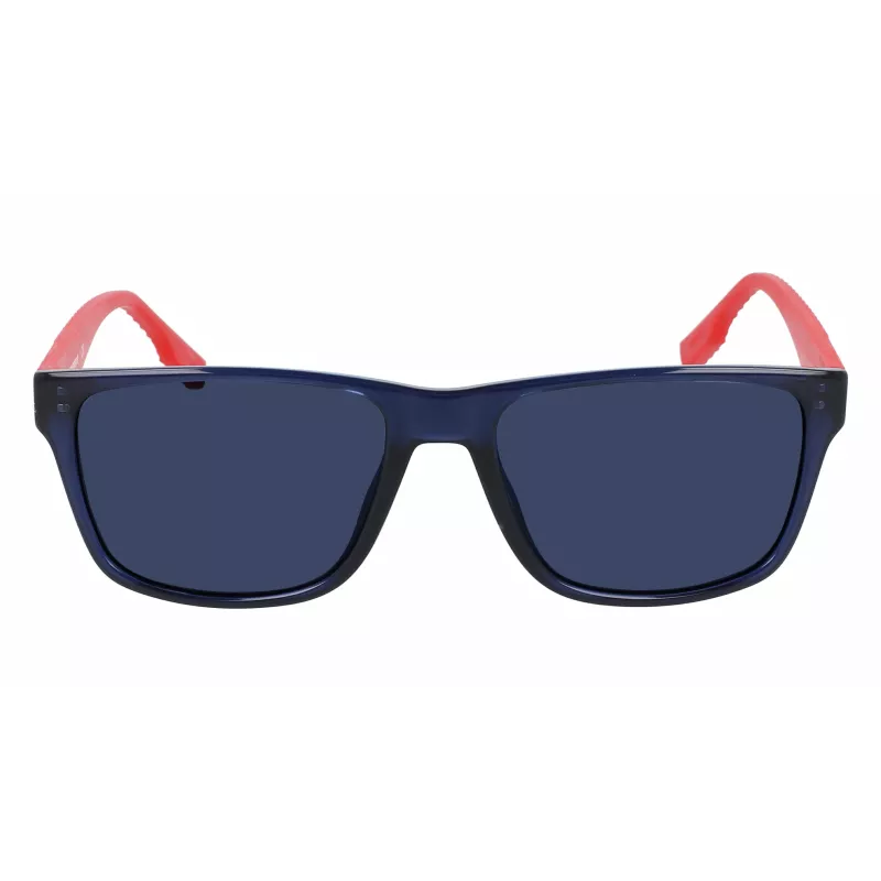 Óculos de sol Converse CV516SFORCE41 para homem, armação retangular azul, lentes cinzentas, 55/17/145 mm