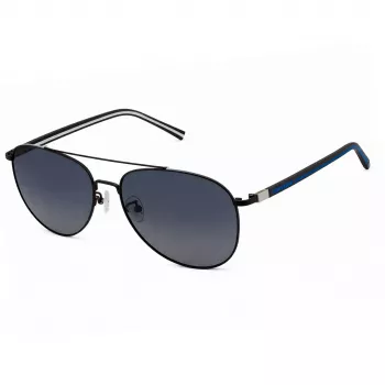 Óculos de sol Converse homem SCO14658SGKP retangulares - armação preta, lentes cinzentas, 58 mm