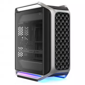 Cooler Master Cosmos Alpha (2025) Caixa Full Tower, Prateado/Preto, Vidro temperado duplo, ventoinhas ARGB