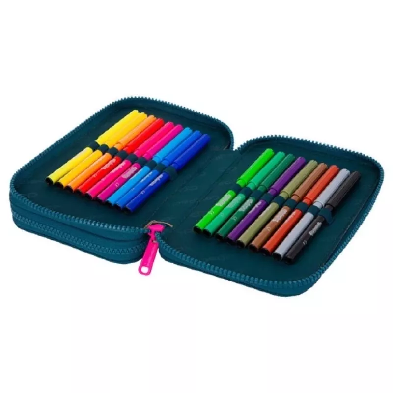 CoolPack Jumper 2 Sunny Day Estojo escolar de dois andares com equipamento