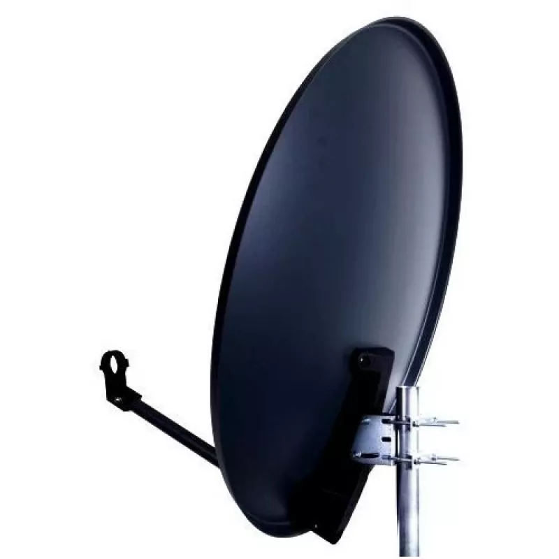 Antena parabólica CORAB 80 cm escura (ASC-800M-C) - Antena parabólica offset