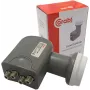 CORAB Universal Quad LNB – 4 saídas, figura de ruído 0,1 dB, feedhorn 40 mm
