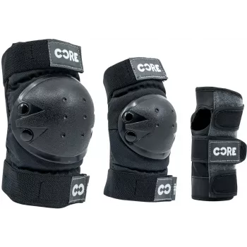 Core Junior Conjunto de Três Proteções Rosa XS