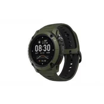 Smartwatch Coros Nomad – verde, 1.3 polegadas ecrã Memory-in-Pixel LCD, caixa de titânio, vidro de safira, GPS de dupla frequência, resistência à água 5 ATM, autonomia de 30 dias