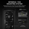 Corsair FRAME 5000D WOOD RS Caixa de PC mid-tower, preto/nogueira, E-ATX, ATX, Micro-ATX, Mini-ITX, aço/vidro temperado/plástico/madeira de nogueira, gaming