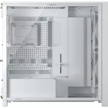 Corsair FRAME 5000D WOOD RS Caixa de PC Mid-Tower, branco/nogueira, vidro temperado, ATX, E-ATX, Micro-ATX, Mini-ITX, aço/plástico, Gaming