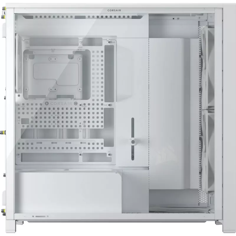 Corsair FRAME 5000D WOOD RS Caixa de PC Mid-Tower, branco/nogueira, vidro temperado, ATX, E-ATX, Micro-ATX, Mini-ITX, aço/plástico, Gaming