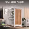 Corsair FRAME 5000D WOOD RS Caixa de PC Mid-Tower, branco/nogueira, vidro temperado, ATX, E-ATX, Micro-ATX, Mini-ITX, aço/plástico, Gaming