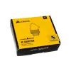 Corsair Hydro X Series Adaptador rotativo 45° G1/4 macho para G1/4 fêmea - Pack de 2, Chrome